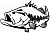 Наклейка Black Bass 30x20 см.